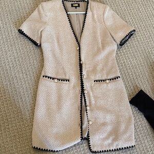 Alexia Admor Cream and Black Mini Dress